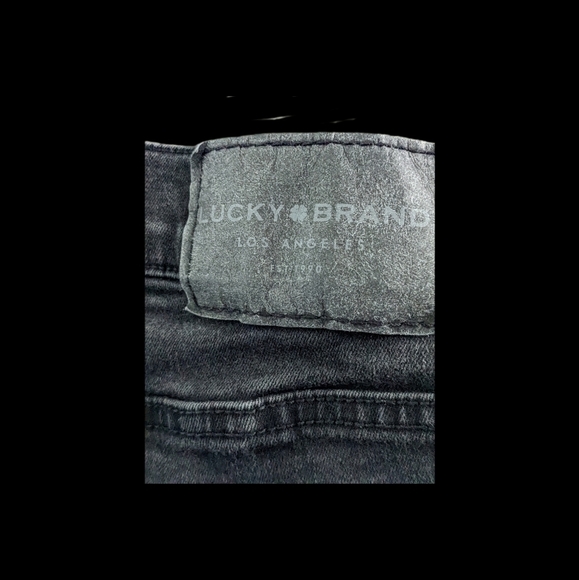 Lucky Brand black raw hem ankle jeans Size 0 EUC - Picture 3 of 7